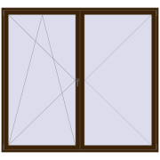 Drzwi balkonowe 2500x2300 mm BALCONY DOOR REHAU SYNEGO DARK_OAK dwustronny Drzwi balkonowe 2500x2300 mm BALCONY DOOR REHAU SYNEGO DARK_OAK dwustronny