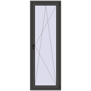 Balcony doors 740x2150 mm BALCONY DOOR REHAU EURO 70 BASALT_GREY two-sided Balcony doors 740x2150 mm BALCONY DOOR REHAU EURO 70 BASALT_GREY two-sided
