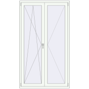 BALCONY DOOR REHAU EURO 70 1200x2100 mm RAL 9016 Traffic white two-sided BALCONY DOOR REHAU EURO 70 1200x2100 mm RAL 9016 Traffic white two-sided