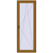BALCONY DOOR REHAU SYNEGO 840x2290 mm LIGHT_OAK two-sided
