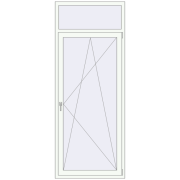Balcony doors 950x2400 mm BALCONY DOOR REHAU SYNEGO RAL 9016 Traffic white two-sided Balcony doors 950x2400 mm BALCONY DOOR REHAU SYNEGO RAL 9016 Traffic white two-sided