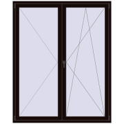 Drzwi balkonowe 1700x2100 mm BALCONY DOOR REHAU SYNEGO BLACK_BROWN dwustronny Drzwi balkonowe 1700x2100 mm BALCONY DOOR REHAU SYNEGO BLACK_BROWN dwustronny