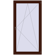BALCONY DOOR REHAU SYNEGO 1100x2100 mm BLACK_CHERRY two-sided