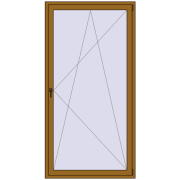 BALCONY DOOR REHAU SYNEGO 1200x2350 mm LIGHT_OAK two-sided