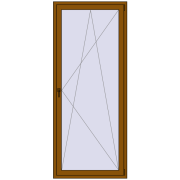 BALCONY DOOR REHAU SYNEGO 1000x2400 mm GOLDEN OAK two-sided