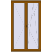 Drzwi balkonowe 1400x2400 mm BALCONY DOOR REHAU SYNEGO GOLDEN OAK dwustronny Drzwi balkonowe 1400x2400 mm BALCONY DOOR REHAU SYNEGO GOLDEN OAK dwustronny