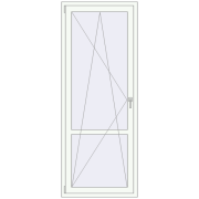 Drzwi balkonowe 840x2160 mm BALCONY DOOR REHAU EURO 70 RAL 9016 Traffic white dwustronny Drzwi balkonowe 840x2160 mm BALCONY DOOR REHAU EURO 70 RAL 9016 Traffic white dwustronny