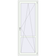 Balcony doors 800x2200 mm BALCONY DOOR REHAU EURO 70 RAL 9016 Traffic white two-sided Balcony doors 800x2200 mm BALCONY DOOR REHAU EURO 70 RAL 9016 Traffic white two-sided