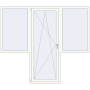 Balcony doors 2300x2000 mm BALCONY DOOR REHAU EURO 70 RAL 9016 Traffic white two-sided Balcony doors 2300x2000 mm BALCONY DOOR REHAU EURO 70 RAL 9016 Traffic white two-sided