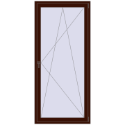 BALCONY DOOR REHAU EURO 70 1000x2200 mm BLACK_CHERRY two-sided