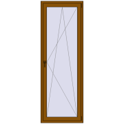 BALCONY DOOR REHAU SYNEGO 800x2300 mm GOLDEN OAK two-sided
