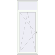 Drzwi balkonowe 940x2450 mm BALCONY DOOR REHAU EURO 70 RAL 9016 Traffic white dwustronny Drzwi balkonowe 940x2450 mm BALCONY DOOR REHAU EURO 70 RAL 9016 Traffic white dwustronny