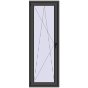 Balcony doors 700x2000 mm BALCONY DOOR REHAU EURO 70 BASALT_GREY two-sided Balcony doors 700x2000 mm BALCONY DOOR REHAU EURO 70 BASALT_GREY two-sided