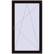 BALCONY DOOR REHAU SYNEGO 1200x2100 mm BLACK_BROWN dwustronny BALCONY DOOR REHAU SYNEGO 1200x2100 mm BLACK_BROWN dwustronny