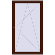 BALCONY DOOR REHAU SYNEGO 1200x2100 mm BLACK_CHERRY dwustronny