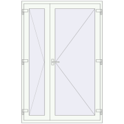 DOOR KORSA ABSOLUTE REHAU GENEO 1400x2100 mm DOOR KORSA ABSOLUTE REHAU GENEO 1400x2100 mm