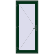 Entrance doors 900x2100 mm DOOR KORSA OPTIMUM REHAU BRILLANT MOSS_GREEN two-sided Entrance doors 900x2100 mm DOOR KORSA OPTIMUM REHAU BRILLANT MOSS_GREEN two-sided