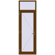 Entrance doors 800x2450 mm DOOR KORSA OPTIMUM REHAU BRILLANT WALNUT two-sided Entrance doors 800x2450 mm DOOR KORSA OPTIMUM REHAU BRILLANT WALNUT two-sided