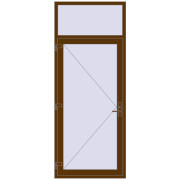 Entrance doors 1050x2600 mm DOOR KORSA OPTIMUM REHAU BRILLANT WALNUT two-sided Entrance doors 1050x2600 mm DOOR KORSA OPTIMUM REHAU BRILLANT WALNUT two-sided