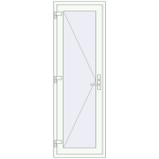 Entrance doors 740x2090 mm DOOR KORSA OPTIMUM REHAU BRILLANT RAL 9016 Traffic white two-sided Entrance doors 740x2090 mm DOOR KORSA OPTIMUM REHAU BRILLANT RAL 9016 Traffic white two-sided