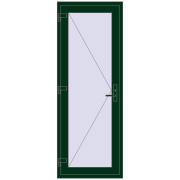 Entrance doors 770x2075 mm DOOR KORSA OPTIMUM REHAU BRILLANT MOSS_GREEN two-sided Entrance doors 770x2075 mm DOOR KORSA OPTIMUM REHAU BRILLANT MOSS_GREEN two-sided