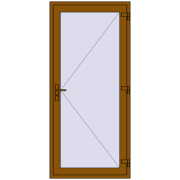 Drzwi zewnętrzne 1040x2160 mm DOOR KORSA OPTIMUM REHAU BRILLANT GOLDEN OAK dwustronny