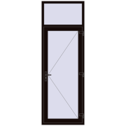 Drzwi zewnętrzne 900x2600 mm DOOR KORSA OPTIMUM REHAU BRILLANT BLACK_BROWN dwustronny Drzwi zewnętrzne 900x2600 mm DOOR KORSA OPTIMUM REHAU BRILLANT BLACK_BROWN dwustronny
