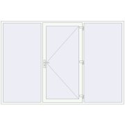 DOOR KORSA OPTIMUM REHAU BRILLANT 3100x2100 mm RAL 9016 Traffic white two-sided