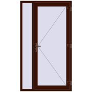 Drzwi zewnętrzne 1200x2100 mm DOOR KORSA OPTIMUM REHAU BRILLANT BLACK_CHERRY dwustronny Drzwi zewnętrzne 1200x2100 mm DOOR KORSA OPTIMUM REHAU BRILLANT BLACK_CHERRY dwustronny
