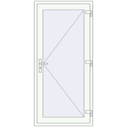 DOOR KORSA OPTIMUM REHAU BRILLANT 900x1850 mm GOLDEN OAK external