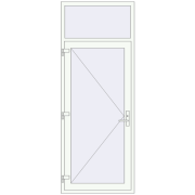 Drzwi zewnętrzne 960x2500 mm DOOR KORSA ENERGY-SAVING REHAU SYNEGO