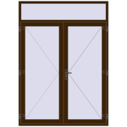 Drzwi zewnętrzne 1800x2500 mm DOOR KORSA OPTIMUM REHAU BRILLANT DARK_OAK dwustronny Drzwi zewnętrzne 1800x2500 mm DOOR KORSA OPTIMUM REHAU BRILLANT DARK_OAK dwustronny