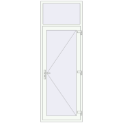 Drzwi zewnętrzne 900x2600 mm DOOR KORSA OPTIMUM REHAU BRILLANT