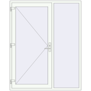 Entrance doors 1600x2000 mm DOOR KORSA OPTIMUM REHAU BRILLANT RAL 9016 Traffic white two-sided Entrance doors 1600x2000 mm DOOR KORSA OPTIMUM REHAU BRILLANT RAL 9016 Traffic white two-sided