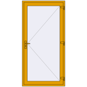 DOOR KORSA ALU STANDARD 72 1100x2200 mm RAL 1004 Golden yellow two-sided