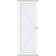 Drzwi zewnętrzne 900x2250 mm DOOR KORSA ENERGY-SAVING REHAU SYNEGO RAL 9016 Traffic white dwustronny Drzwi zewnętrzne 900x2250 mm DOOR KORSA ENERGY-SAVING REHAU SYNEGO RAL 9016 Traffic white dwustronny