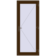 Drzwi zewnętrzne 900x2200 mm DOOR OPTIMUM REHAU BRILLANT DARK_OAK dwustronny