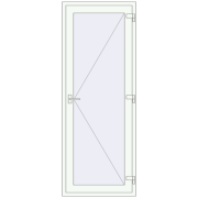 Drzwi zewnętrzne 900x2250 mm DOOR KORSA ENERGY-SAVING REHAU SYNEGO RAL 9016 Traffic white dwustronny Drzwi zewnętrzne 900x2250 mm DOOR KORSA ENERGY-SAVING REHAU SYNEGO RAL 9016 Traffic white dwustronny