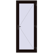 DOOR KORSA ENERGY-SAVING REHAU SYNEGO 900x2250 mm BLACK_BROWN two-sided