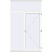 Drzwi zewnętrzne 1750x2800 mm DOOR KORSA ENERGY-SAVING REHAU SYNEGO RAL 9016 Traffic white dwustronny Drzwi zewnętrzne 1750x2800 mm DOOR KORSA ENERGY-SAVING REHAU SYNEGO RAL 9016 Traffic white dwustronny