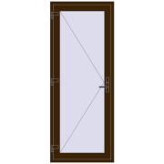 Entrance doors 860x2170 mm DOOR KORSA OPTIMUM REHAU BRILLANT DARK_OAK two-sided