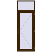 DOOR KORSA OPTIMUM REHAU BRILLANT 900x2600 mm DARK_OAK two-sided