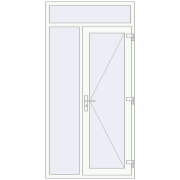 Entrance doors 1150x2280 mm DOOR KORSA OPTIMUM REHAU BRILLANT RAL 9016 Traffic white two-sided Entrance doors 1150x2280 mm DOOR KORSA OPTIMUM REHAU BRILLANT RAL 9016 Traffic white two-sided