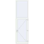 DOOR KORSA ENERGY-SAVING REHAU SYNEGO 1000x3500 mm GOLDEN OAK external