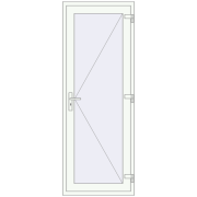 Entrance doors 800x2150 mm DOOR KORSA OPTIMUM REHAU BRILLANT RAL 9016 Traffic white two-sided Entrance doors 800x2150 mm DOOR KORSA OPTIMUM REHAU BRILLANT RAL 9016 Traffic white two-sided