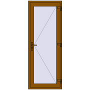Entrance doors 800x2100 mm DOOR KORSA OPTIMUM REHAU BRILLANT GOLDEN OAK two-sided