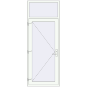 DOOR OPTIMUM REHAU BRILLANT 900x2380 mm RAL 9016 Traffic white dwustronny DOOR OPTIMUM REHAU BRILLANT 900x2380 mm RAL 9016 Traffic white dwustronny