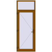Drzwi zewnętrzne 950x2600 mm DOOR KORSA OPTIMUM REHAU BRILLANT