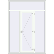 Drzwi zewnętrzne 1800x2555 mm DOOR KORSA ENERGY-SAVING REHAU SYNEGO