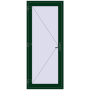 Entrance doors 900x2155 mm DOOR KORSA OPTIMUM REHAU BRILLANT MOSS_GREEN two-sided Entrance doors 900x2155 mm DOOR KORSA OPTIMUM REHAU BRILLANT MOSS_GREEN two-sided